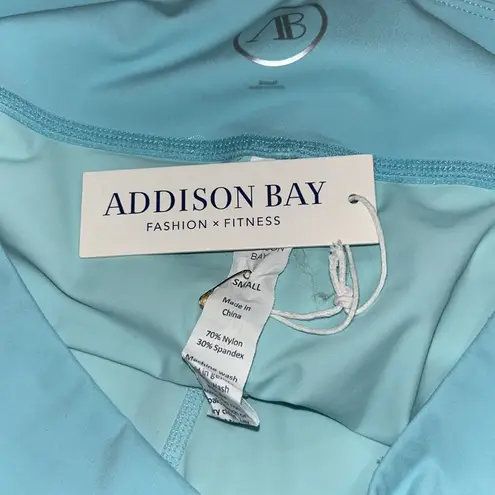 Addison Bay Womens Athletic Flounce Everyday Short Skort BL1 Baby Blue Small