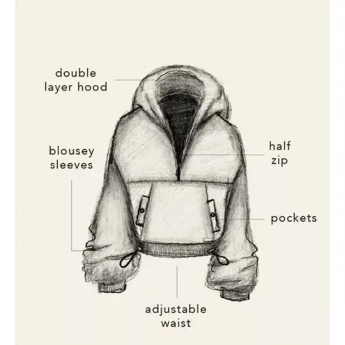 Blogilates Marshmallow Hoodie Steel Blue Size Large