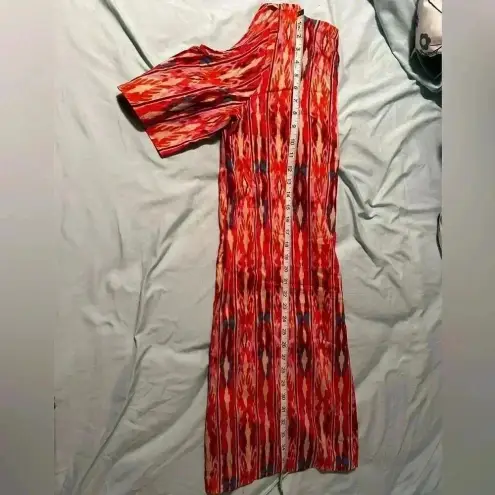 Caribbean Joe NWT  Multicolor Rayon Dress Cold Shoulder. V Neck. Sz: M.