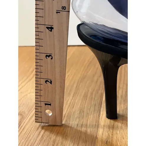 Amanda Smith Shoes Womens Size 8 Black Ankle Wrap Stiletto Heels Sandals Dressy