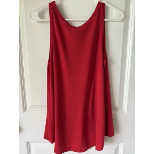 Blue 84  Nebraska Huskers‎ Red Tank Top Women's Medium Glitter Graphic Tee GBR