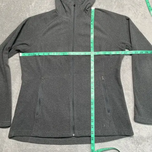 REI Hoodie Womens Large Grey Full Zip Fleece Layering Outdoor Performance Hiking Gray