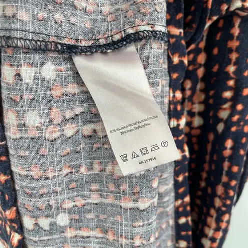 H by Halston Dress Size Extra Small Linen Blend Wrap Sash Tie Waist Sleeveless