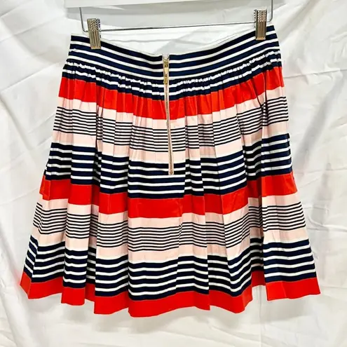 Kate Spade  New York Skirt The Rules Striped High Rise A-line Mini Skirt Red US 4