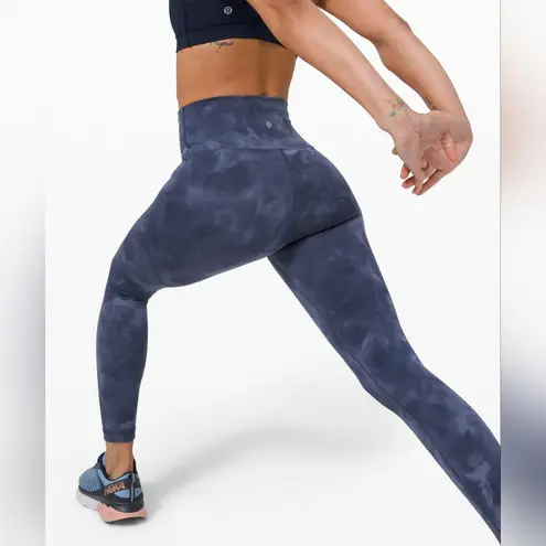 Lululemon NWOT  Wunder Train High-Rise Tight 25" (Diamond Dye Shade Naval Blue)