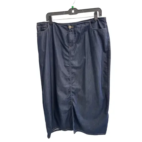 Venezia‎ Jeans Dark Wash Denim Maxi Skirt Women’s 18 Stretch Y2K Blue