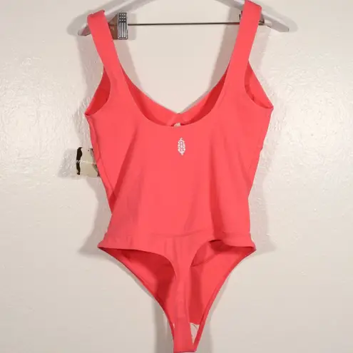 NWT Free People Movement Heart of Gold Bodysuit Red