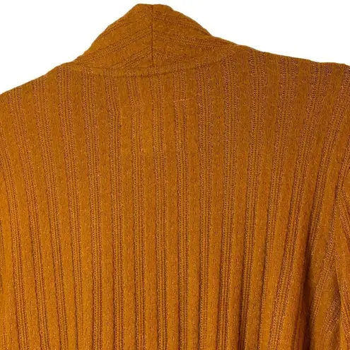 Anthropologie  Maeve Rafela Surplice‎ Wrap Sweater Orange V-Neck Women's Size M