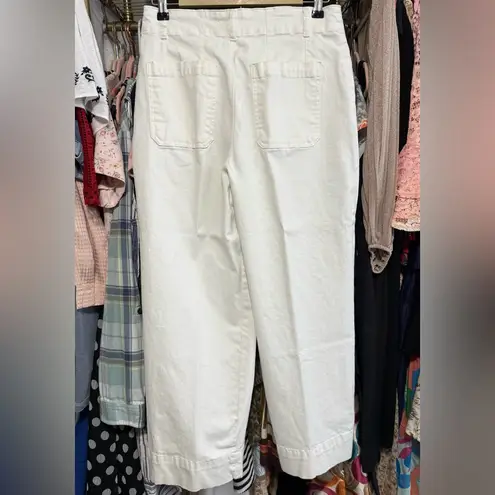Bagatelle Collection New York White Cropped Wide Leg Pants