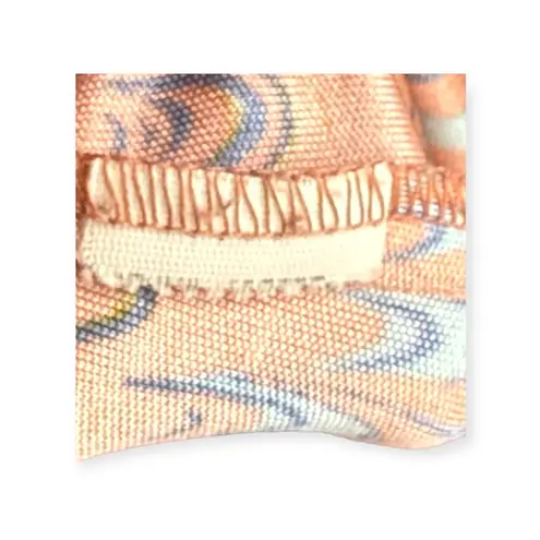 Sky ✽ Silk Plunging V Neck Corset + Stone Mini Dress ✽ Peach Print ✽ XS ✽ Celeb Pink