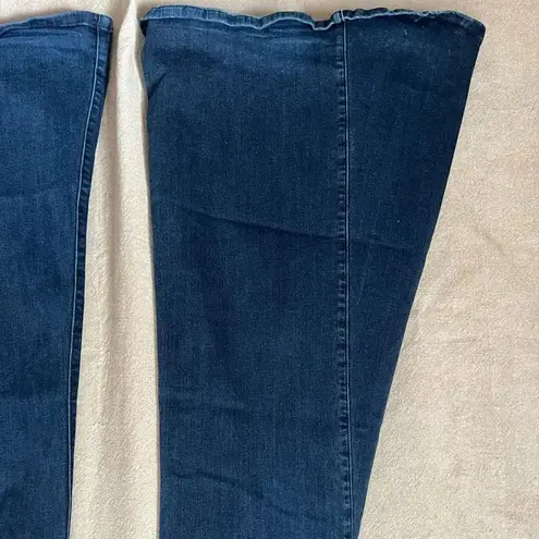 Just Black Denim High Rise Wide Leg Flare Bell Bottom Jeans Size 29