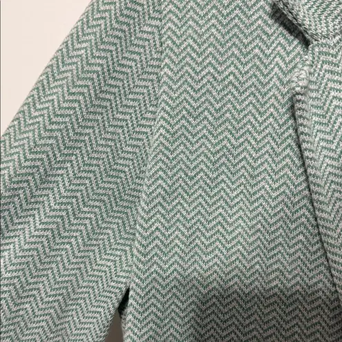 J.Jill Button Up Cardigan Blue Chevron with pockets Gray Size undefined