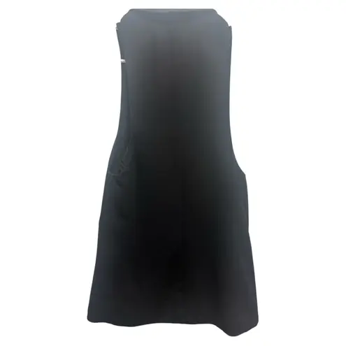 Bisou Bisou Black Sleeveless Backless Tie Front Top