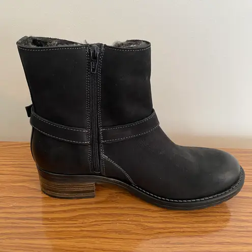 Taos Leather Engineer Boots Black