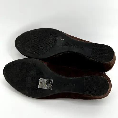 L'Amour des Pieds Benham Ballerina Flats Strappy Suede Leather Brown 7.5M Size 7.5