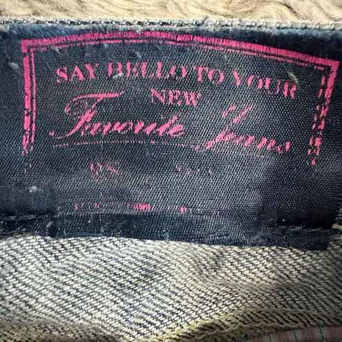 Victoria's Secret PINK Flare Bootcut Denim Jeans Y2K 2009 Distressed Size 2 Blue