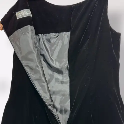 Vintage Ninety Brand Deep Purple Romantic Velvet Dress 6 Formal Sexy Party Prom