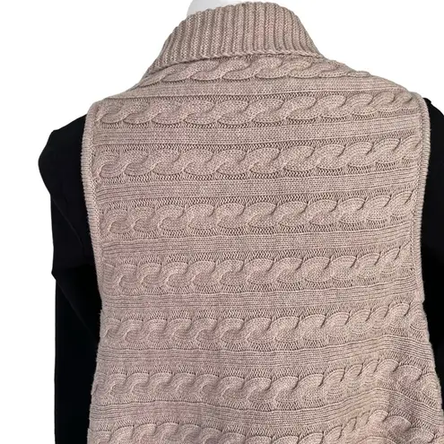 Matilda Jane Mind’s Eye Cable Knit Tassel Sweater Vest in Tan, Sz XS