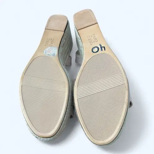 Naturalizer NEW Ursa Women's Strappy Espadrille Wedge Sandal Leather sz 9.5 M