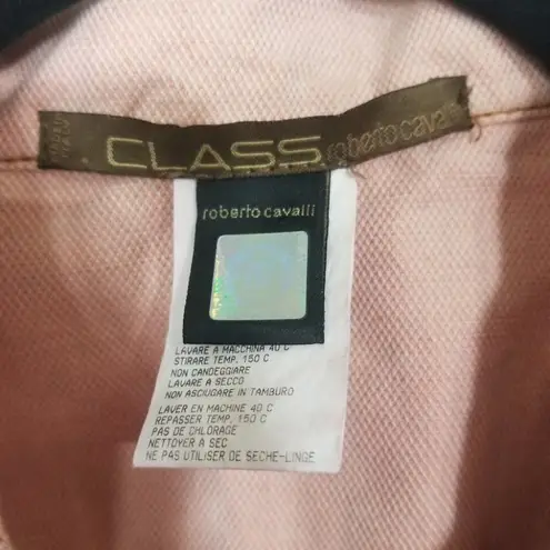 Roberto Cavalli Class Robert Cavalli Pink Denim Jacket