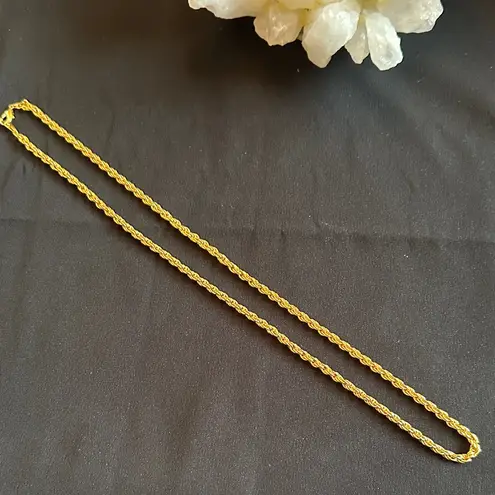 San Tropez 14K GP NWOT gold plated rope chain. 23