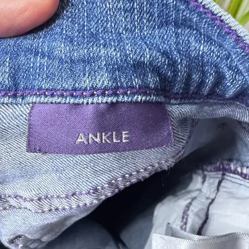 NYDJ 'Kendall' Rolled Ankle Stretch Jeans Size 8 High Rise Lift-Tuck Technology