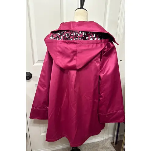NWT Dennis by Dennis Basso Hot Pink Satin Short Zip