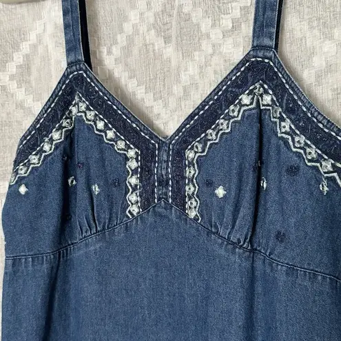 Jean Dress 6 8 Maxi Western Modest Trad Wife Country Prairie Cottagecore Blue