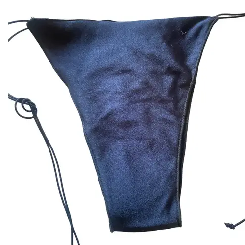 EDICTED Shimmer Rhinestone Side Tie Bikini
Bottoms Sz S Black