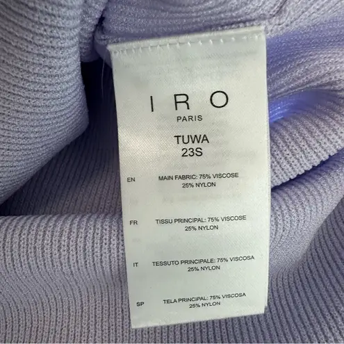 IRO Paris Lavender Bodycon Midi Dress Size XXS NWT