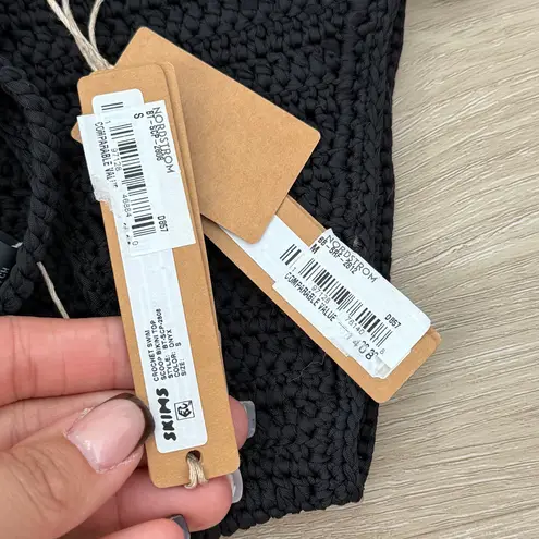 SKIMS Black Crochet Bikini set