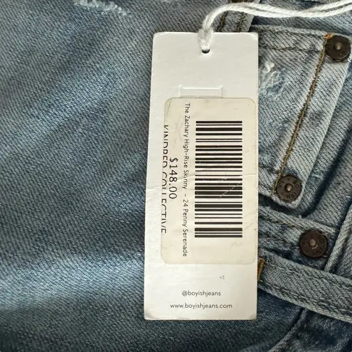 Boyish - NWT The Zachary High Rise Distressed Skinny Jeans Sz 24
