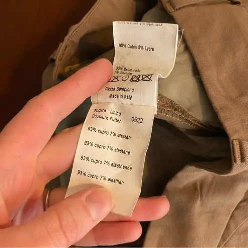 Piazza Sempione Brown Trousers size 40 made in Italy old money luxury designer