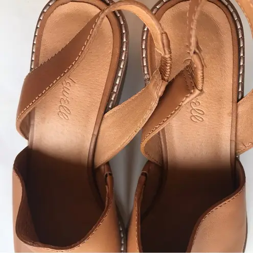 Madewell  Shoes 10 Jess Slingback Brown Leather Womens Heel Mules