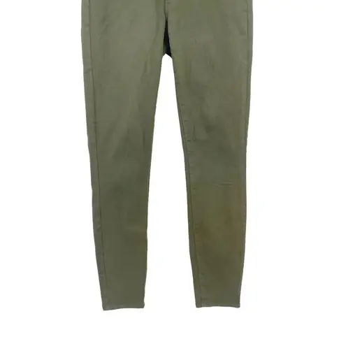 L'Agence Margot High-Rise Coated Skinny Jeans Olive Green Size 25