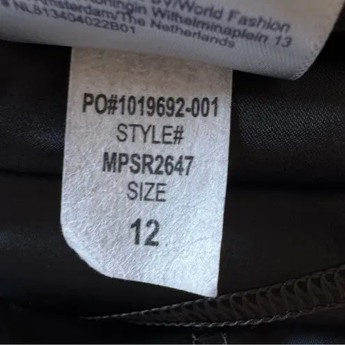 NYDJ Frisco Wide Leg Crop Pants in Black Pleated Size 12