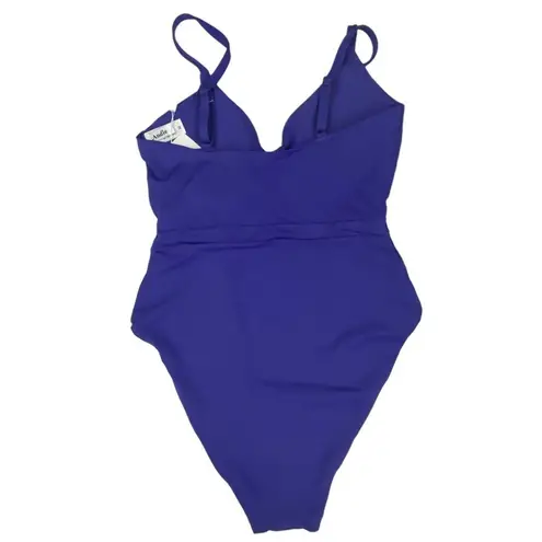 ANDIE  Swim Lapis Blue Purple Samoa Cut Out One Piece Swimsuit Sz M NWT