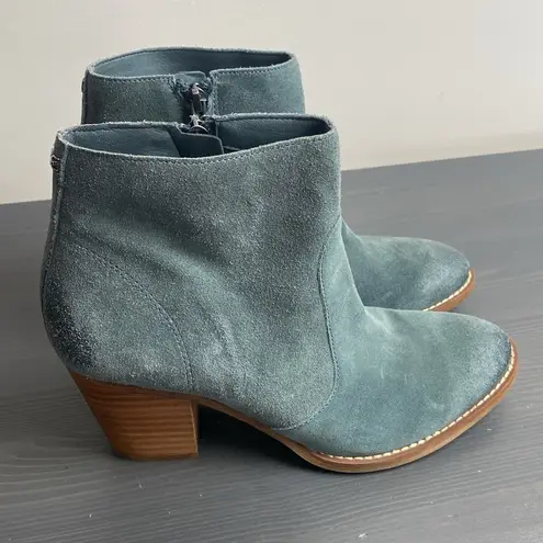 Sam Edelman  Mari Short Ankle Boots Grey Iris Suede Size 9.5