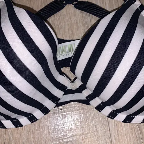 Motherhood Maternity  Navy blue striped bra 34D