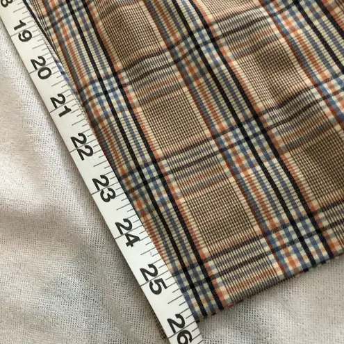 A New Day  Plaid Tie Waist Straight Pants Brown & Beige sz 6 NWT