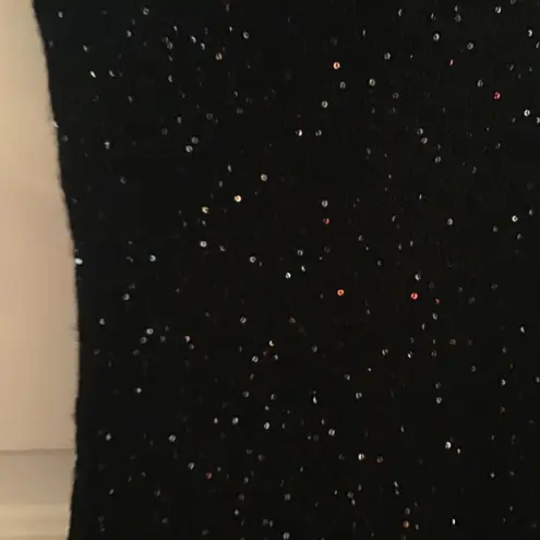 NWT TULLE ANTHROPOLGIE SEQUIN SWEATER DRESS. M Black Size M