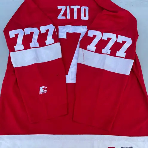 Starter Rare  Detroit Red Wings 777 Zito Hockey Jersey