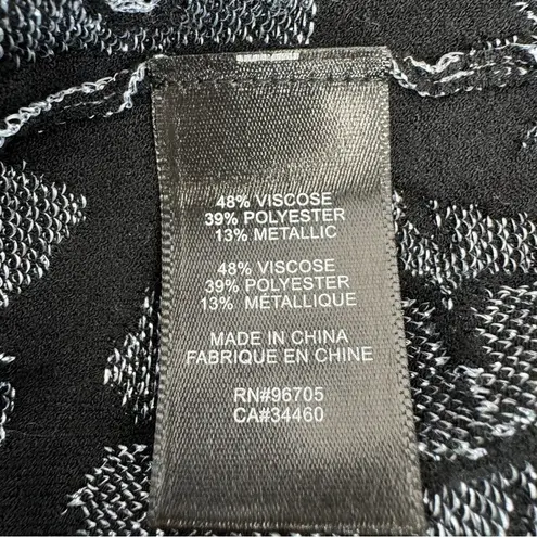 Rebecca Taylor Metallic Floral Lurex Jacquard Sheath Midi Dress Blue Black Large