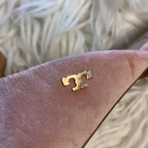 Tory Burch  Mules color light pink size 6.5 condition good soft leather - Image 4