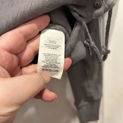 Armani Exchange A/X Armani‎ Exchange Gray Button Up Moto Jacket Women’s Size Small Cotton