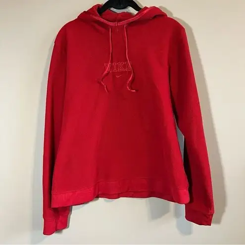 Nike ✨  Women’s Red Fleece Hoodie Large