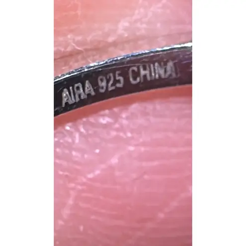 Sterling Silver Chrome Diopside Ring Marked AIRA Size 7