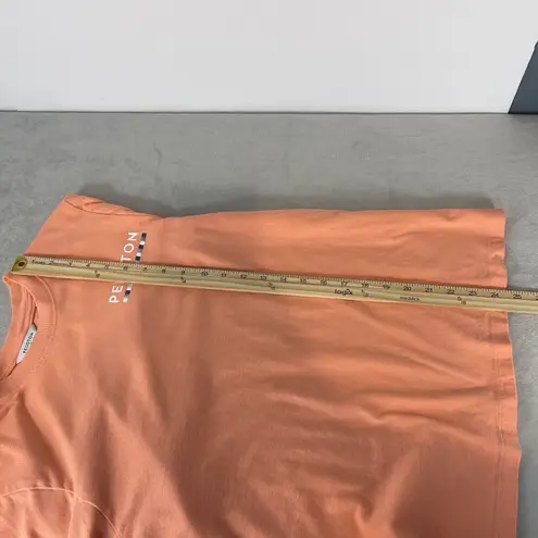 Peloton Shirt Size Small Orange Pink Washed Classic T-Shirt Long Sleeve Active