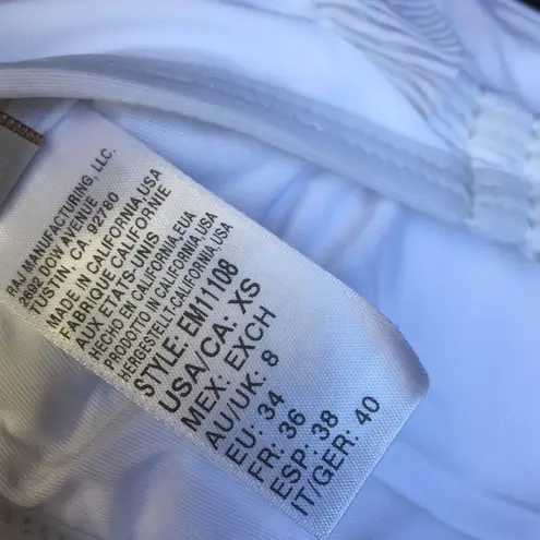 Ella Moss Polka Dot Sheer Sleeves Bikini Top