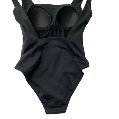BODEN Square Neck One Piece Bathing Suit Swimsuit Classic Black size 4
